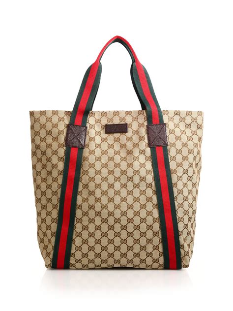 gucci cdg tote|Gucci canvas large tote.